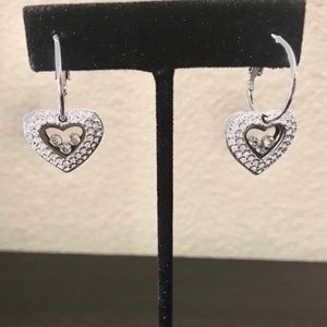 Floating crystal earrings